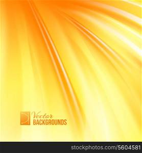 Abstract orange cover with smooth lines. Vector background, contains transparencies.