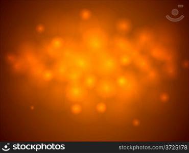 Abstract orange glowing lights horizontal background. EPS10 file.