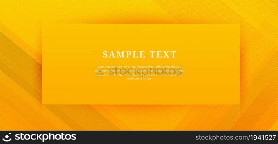 Abstract orange gradient geometric diagonal background. Frame for copy space for text. You can use for ad, poster, template, business presentation. Vector illustration