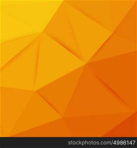 Abstract orange graphic art. Abstract orange graphic art. Vector polygonal background with triangle