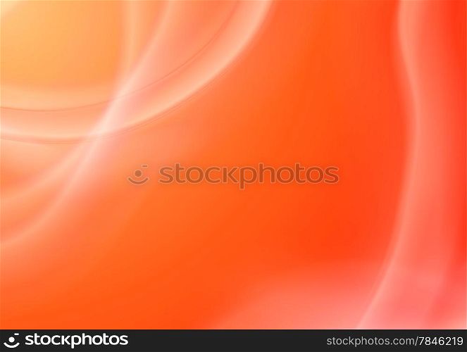 Abstract orange vector background with blurred lines