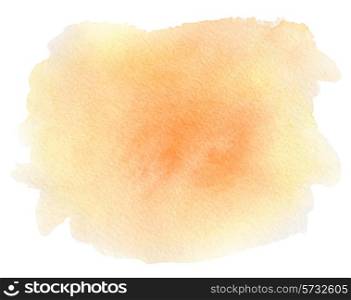 Abstract orange watercolor vector background for design