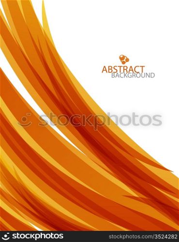 Abstract orange wave