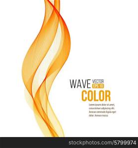 Abstract orange wave design element. Vector illustration. Abstract orange wave design element. Vector illustration EPS 10