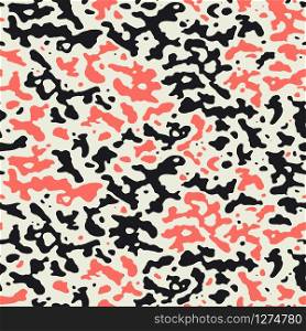 Abstract organic fluid seamless pattern. Irregular diffusion reaction. Background with organic rounded shapes. Vector illustration in black and red. Abstract organic fluid seamless pattern. Irregular diffusion reaction. Background with organic rounded shapes. Vector illustration in black and red.