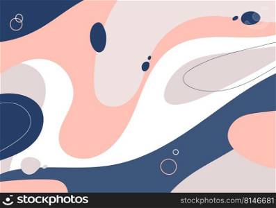 Abstract organic gradient decorative color of minimal design template. Overlapping style artwork modern background. Vector