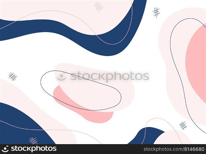 Abstract organic template design decorative artwork style. Overlapping for template decorative style background. Vector