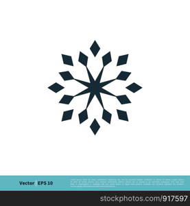 Abstract Ornament Star Shape Icon Vector Logo Template Illustration Design. Vector EPS 10.