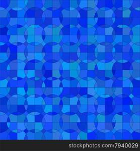 Abstract Ornamental Blue Background. Abstract Geometric Pattern.. Blue Background