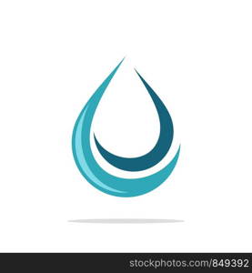 Abstract Ornamental Drop Water Logo Template Illustration Design. Vector EPS 10.