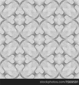 Abstract ornamental seamless pattern. Vector mosaic background. Vector abstract lines pattern. Waves background