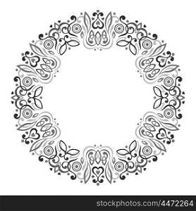 Abstract Ornate Mandala. Decorative frame for design.. Abstract Ornate Mandala. Decorative frame for design. Vector illustration.