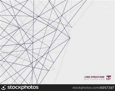 Abstract overlap lines structure on white background. Vector illustration. Abstract overlap lines structure on white background.