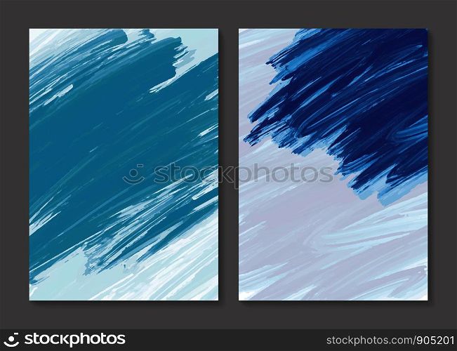 Abstract paint brush stroke background vector illustration