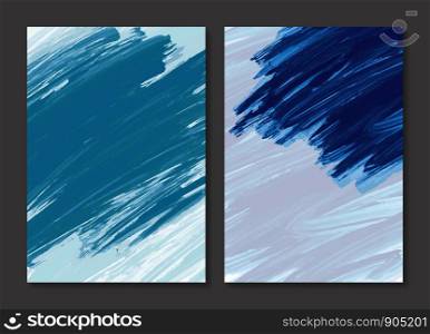 Abstract paint brush stroke background vector illustration