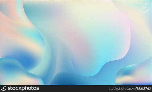 Abstract paint liquid or fluid blue gradient shape flow background and texture. Vector illustration