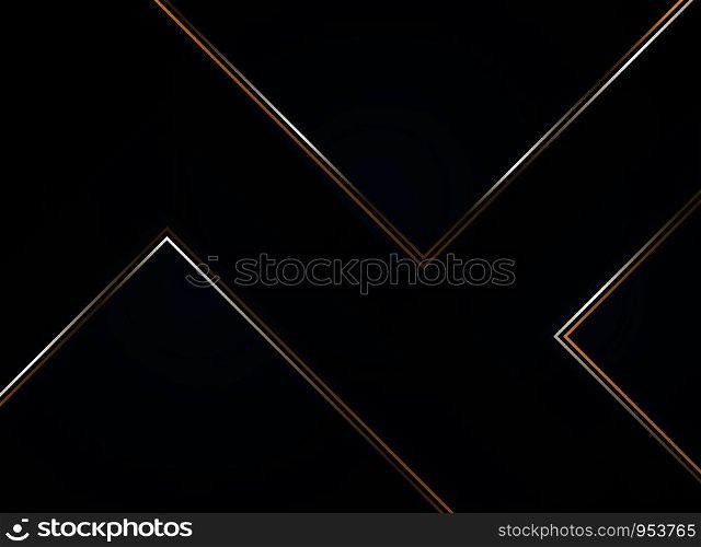 Abstract paper cut gradient dark blue with golden. You can use for cover design of luxury, poster, template, ad. vector eps10