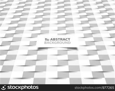 Abstract paper cut white paper pattern design with shadow style presentation. You can use for poster, screen, ad, artwork, cover design. illustration vector eps10