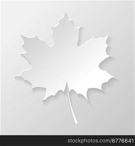 Abstract paper maple leaf