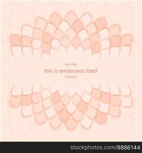 Abstract papercut design. Elegant layered round paper cut petals composition. Vector banner. Abstract papercut design. Elegant layered round paper cut petals composition. Vector background