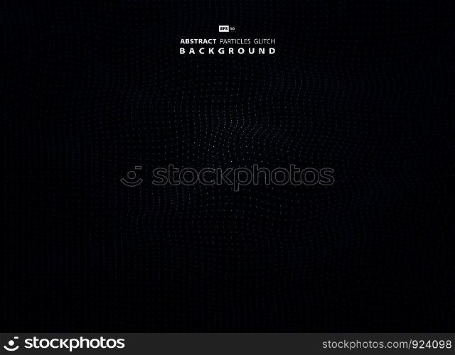 Abstract particle white dot on dark background. Use for technology design ad, poster, artwork, template design, print. cover. illustration vector eps10