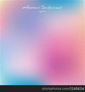 Abstract pastel color blurred beautiful background texture with diagonal lines. Vector illustration
