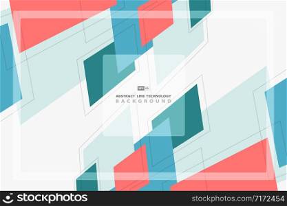 Abstract pastel geometric colorful pattern design background. Use for ad, poster, artwork, template design. illustration vector eps10