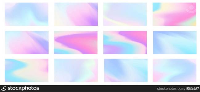 Abstract Pastel set gradient background Ecology concept for your graphic design,