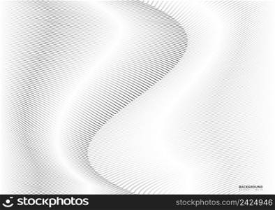 Abstract Pattern background, vector template for your ideas, monochromatic lines texture, waved lines texture