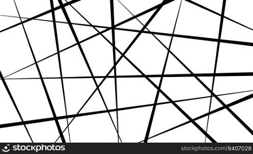 Abstract pattern black random stripe, background diagonal chaos line angle