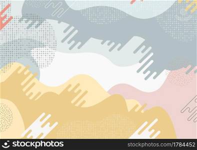 Abstract pattern design of wavy minimal style with geometric style background. Cover design for template headset. illustration vector