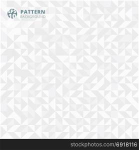 Abstract pattern of geometric shapes. white and gray gradient mosaic background. Geometric hipster triangular seamless. vector illustration