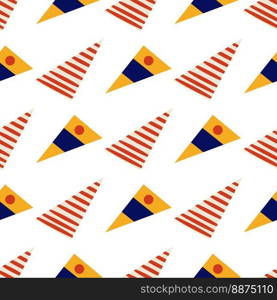 Abstract pattern of triangles on a white background. Vector isolated image for use in web design or textiles. Abstract pattern of triangles on a white background