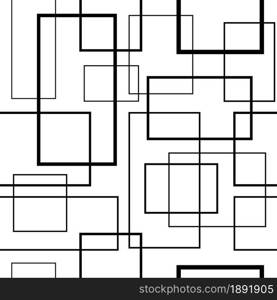 Abstract pattern. Rectangle geometric design seamless pattern. Vector illustration