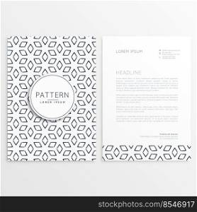 abstract pattern shape letterhead template