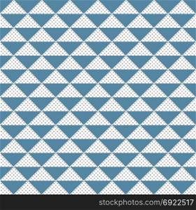 Abstract pattern triangle blue and gray dots. Vector illustration