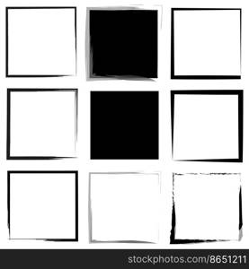 Abstract pattern with black brush shapes. Vector illustration. stock image. EPS 10.. Abstract pattern with black brush shapes. Vector illustration. stock image.