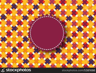 Abstract pattern with label
