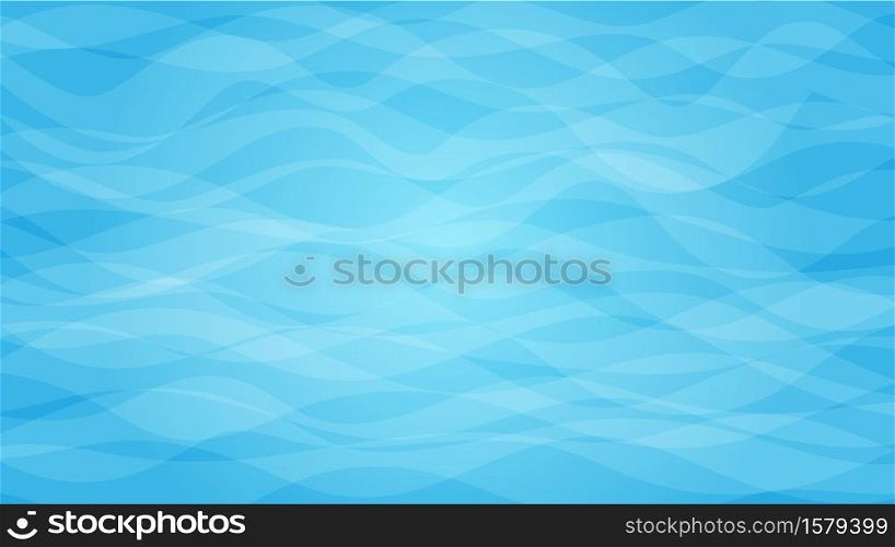 Abstract patterns the blue sea ocean vector background illustration