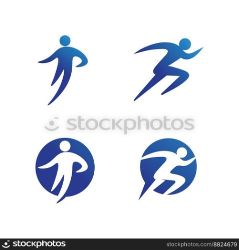 Abstract people logo design.fun people,healthy people,sport,community people symbol vector illustration