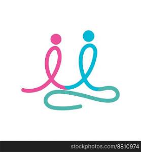 Abstract People symbol, togetherness and community concept design, creative hub, social connection icon, template and logo se