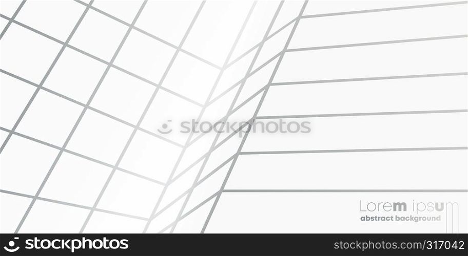 Abstract perspective lines pattern background, minimal design template. Vector illustration.. Abstract perspective lines pattern background, minimal vector design