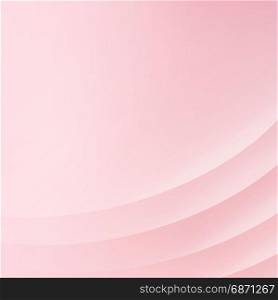 Abstract pink background with curve lines smooth pink light, Vector illustration, copy space