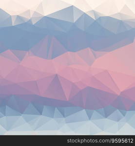 Abstract pink blue light blue background polygon vector image