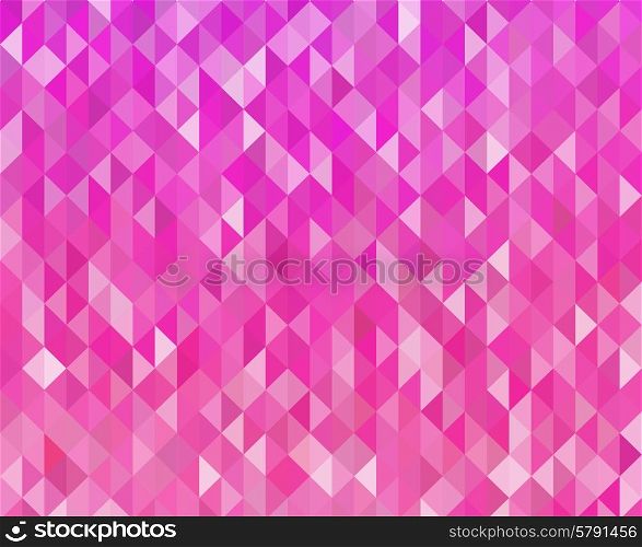 Abstract pink color background . Vector Abstract pink color geometric background . Triangle shapes