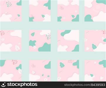 Abstract pink Doodle shapes background, background with organic shapes