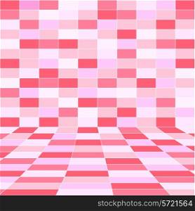 abstract pink halftone background of rectangles. Vector illustration.