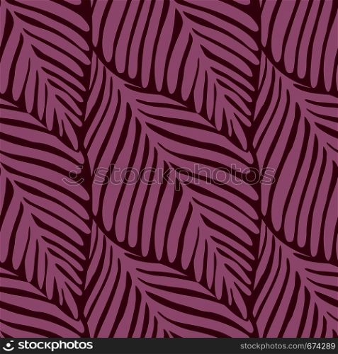 Abstract pink jungle seamless pattern. Exotic plant. Tropical print, palm leaves vector floral background.. Abstract pink jungle seamless pattern. Exotic plant.