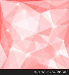 Abstract pink polygonal background