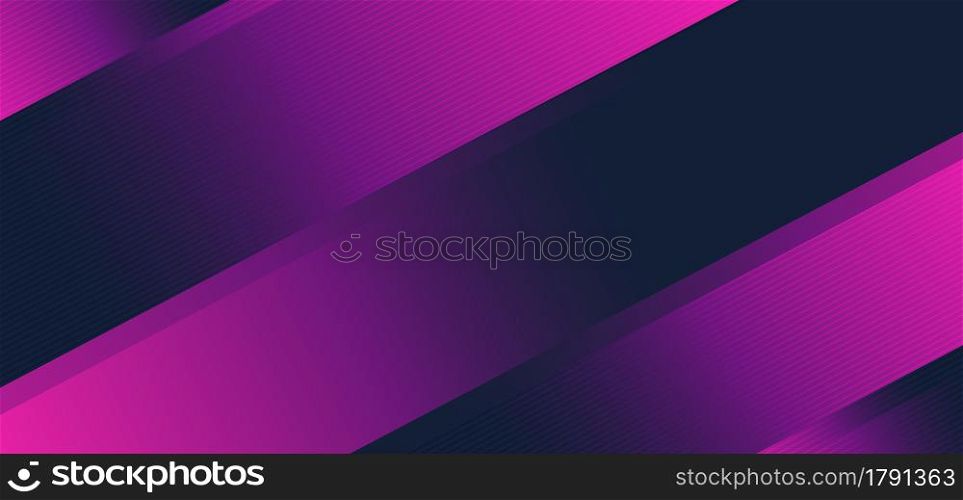 Abstract pink, purple, blue geometric diagonal overlay layer background. You can use for ad, poster, template, business presentation. Vector illustration